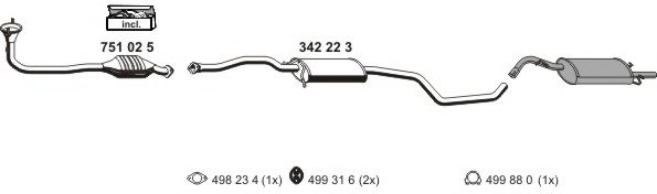 ERNST 030134 Exhaust System